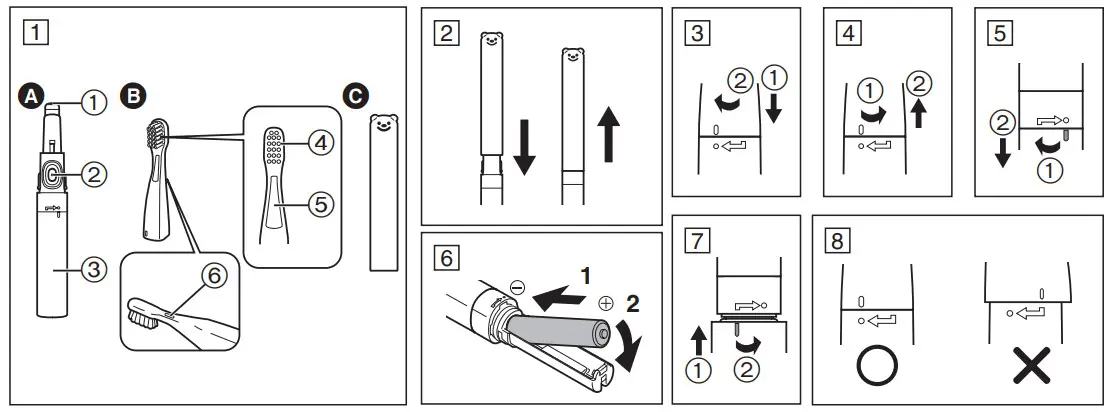 Panasonic EW-DS32 Battery-Powered Toothbrush I - 2