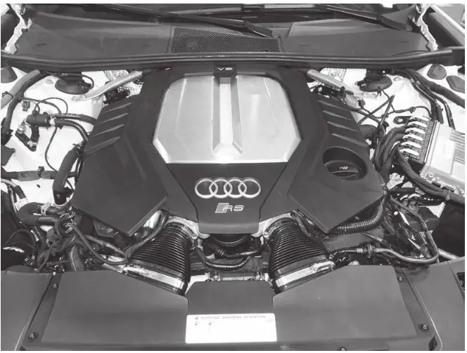 CI100050 APR C8 RS6 RS7 Carbon Fiber Intake - overview 1