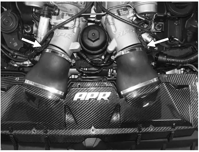 CI100050 APR C8 RS6 RS7 Carbon Fiber Intake - overview 15