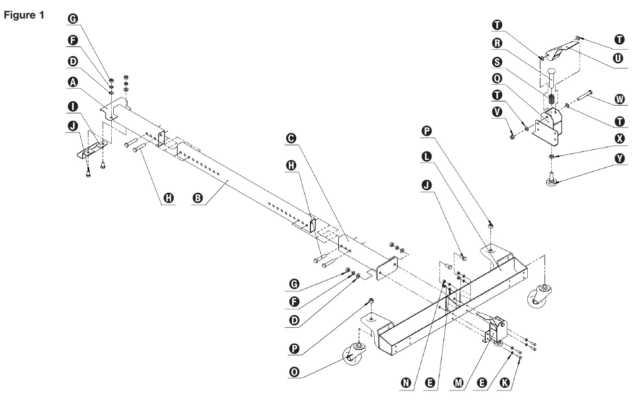 BORA PORTAMATE PM-3245 Mobile Base Extension 1