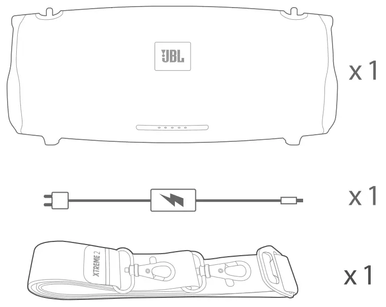 JBL Xtreme 2 Portable Bluetooth Speaker - fig 1