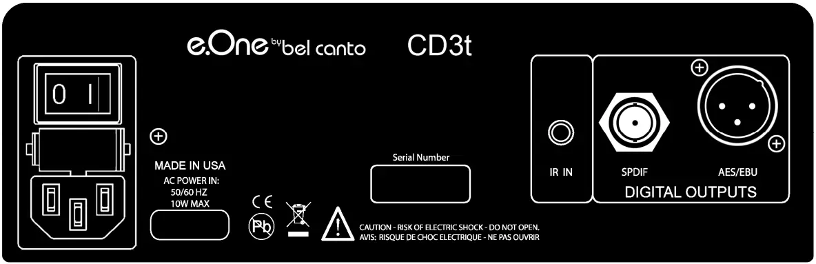 bel canto CD3t Digital Audio Transports - FIG