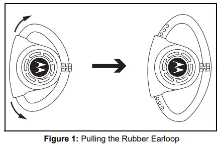 motorola Adjustable D-style Earpiece -1