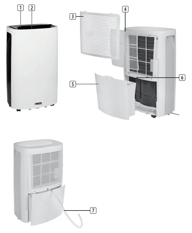 PRINCESS 01 368016 02 001 Dehumidifier- fig