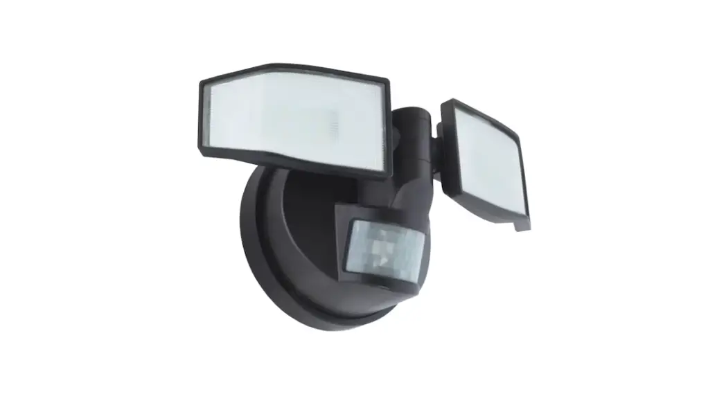 Good Earth Lighting Se1216-brs-02lf4-g Ip65 2-head Battery-operated Led 400- Lumen Security Light Instructions