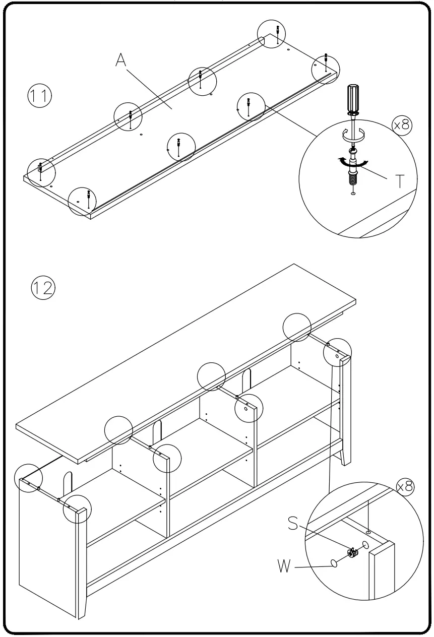 ASHLEY W27565 Arlenbry 70 Inch TV Stand - Fig6