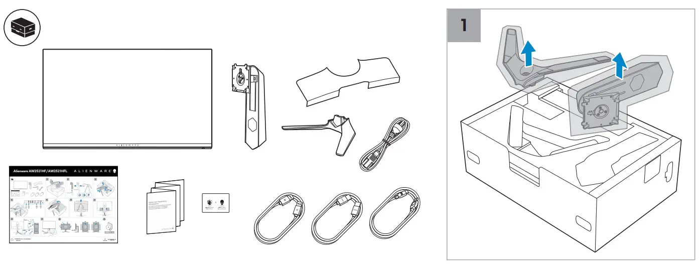 DELL Alienware AW2521HF Monitor - pic 1
