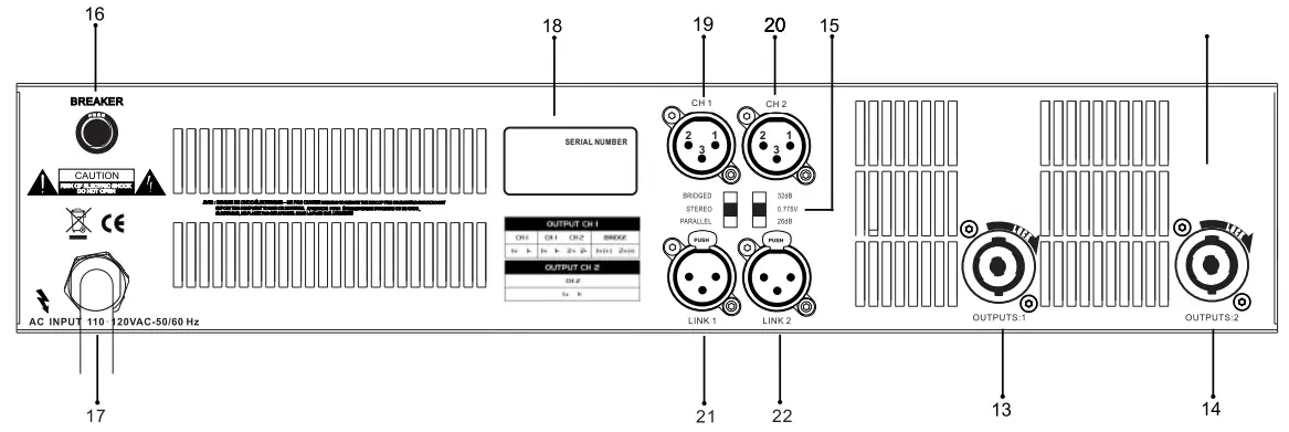 PHONIC DMX802 Power Amplifier - fig 2
