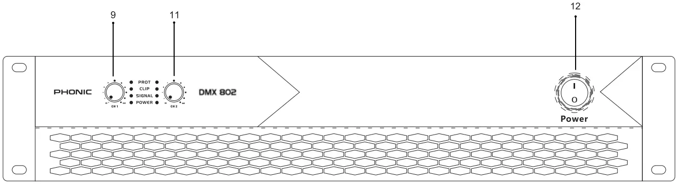 PHONIC DMX802 Power Amplifier - fig 3