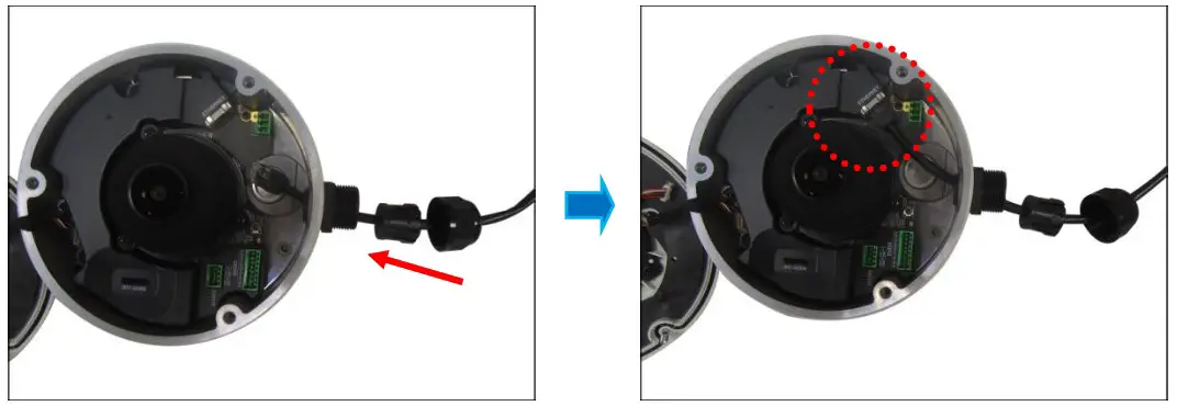 ACTi B78 Outdoor Hemispheric Dome - Installing the Camera on a Surface 13