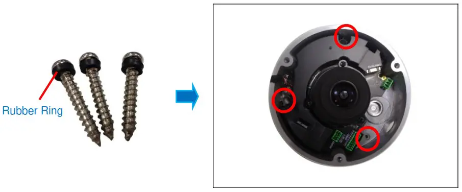 ACTi B78 Outdoor Hemispheric Dome - Installing the Camera on a Surface 22