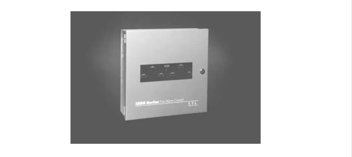 Interlogix 1500 Series Fire Alarm Control Panel Instruction Manual