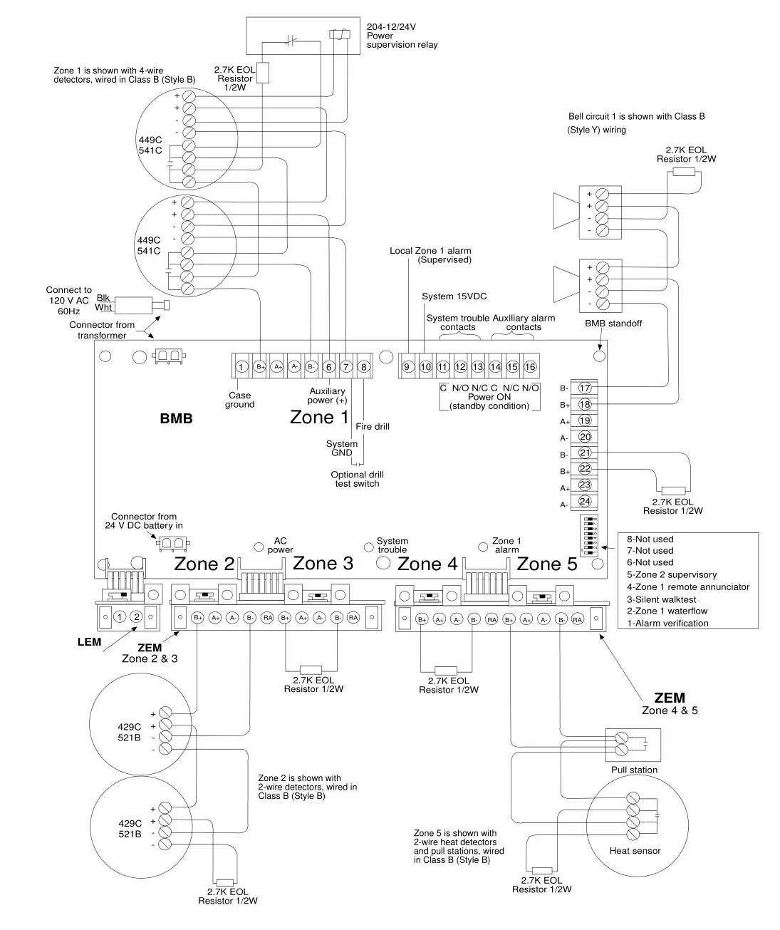 interlogix 1500 Series Fire Alarm Control Panel - Figure 6