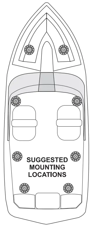 SEACHOICE 72111 5.25 Inch Round LED Speakers - Fig 3