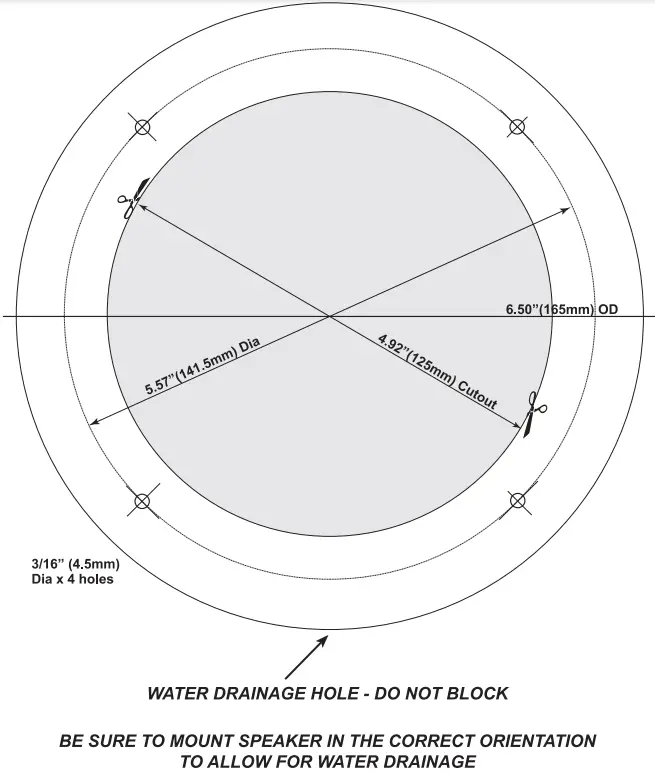 SEACHOICE 72111 5.25 Inch Round LED Speakers - Fig 6