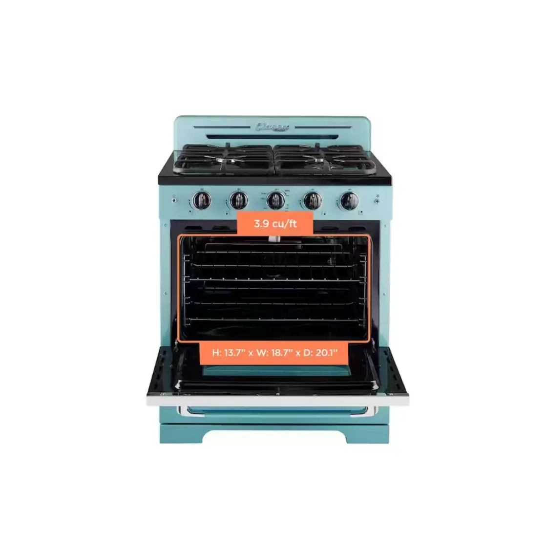 Unique Appliances Cyj00141 Classic Retro 30 Inch Convection Gas Range User Manual