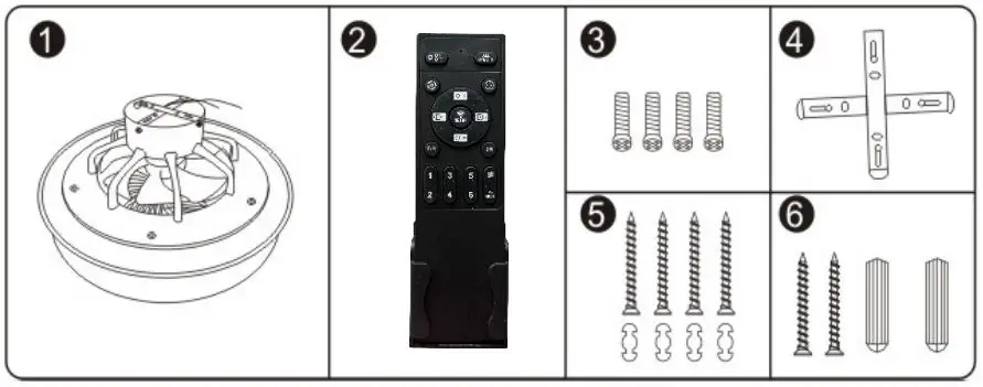 SECURE NO 715V Fan Lamp Remote Control-FIG2