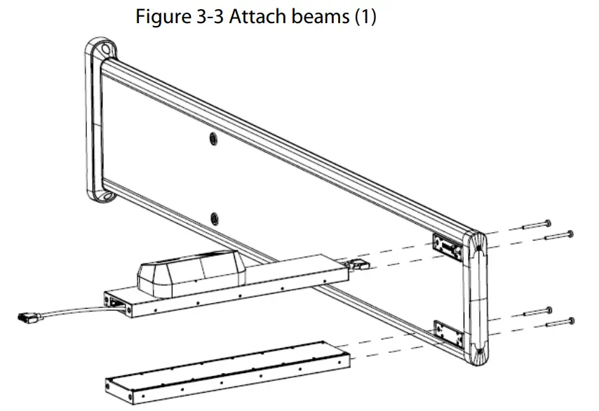 dahua ISC-D118-T Walk Through Metal Detector - Attach beams 1
