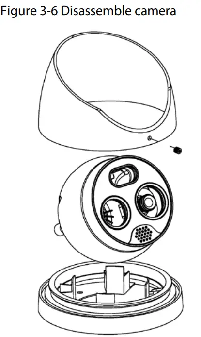 dahua ISC-D118-T Walk Through Metal Detector - Disassemble camera