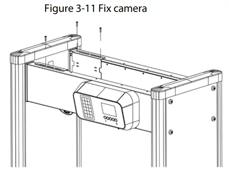 dahua ISC-D118-T Walk Through Metal Detector - Fix camera