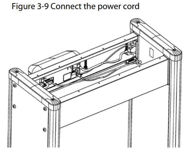 dahua ISC-D118-T Walk Through Metal Detector - power cord
