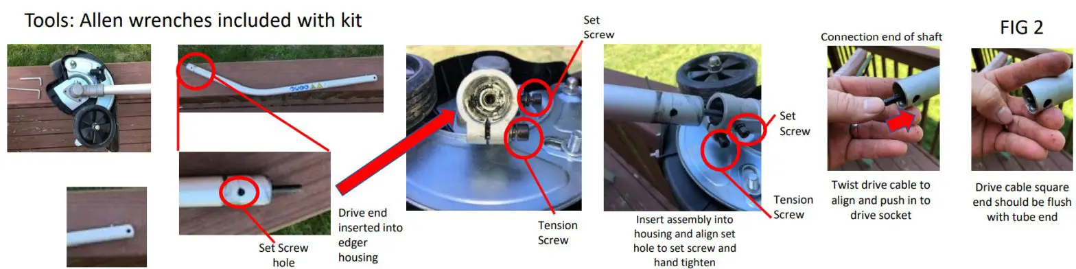 BADGER Attachment Assembly Addendum - Edger Attachment B