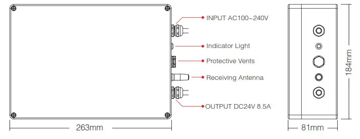 Mi Light SYS-PT1 LED Control Box IP66- Parameters