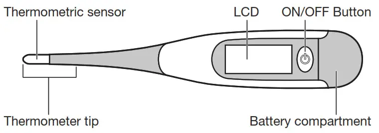 kinetik WELLBEING DT-K111D Rapid Flexible tip Digital Thermometer