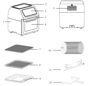 Healthy Choice AF1200 12 Litre Digital Air Fryer - PARTS