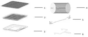 Healthy Choice AF1200 12 Litre Digital Air Fryer - PRODUCT USE AND ACCESSORIES