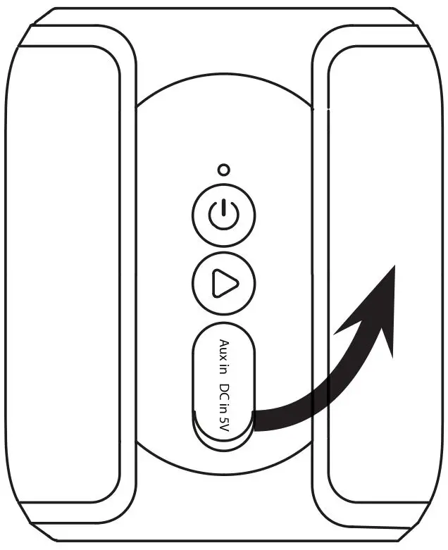 JVC SP-AD105-B SPX1 Portable Speaker - LED charging Indicator