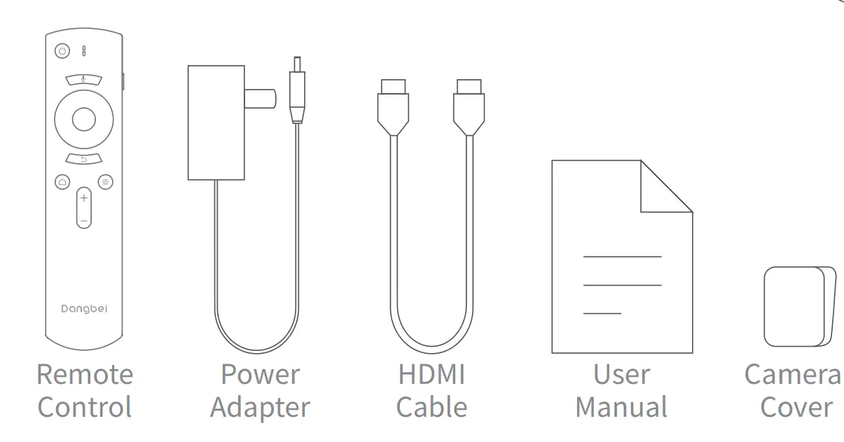 Dangbei Z1 Pro Smart TV Box - Package List