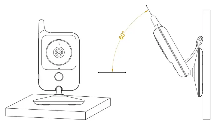 Feelstorm VB607-M Digital Video Baby Monitor- SETTING UP