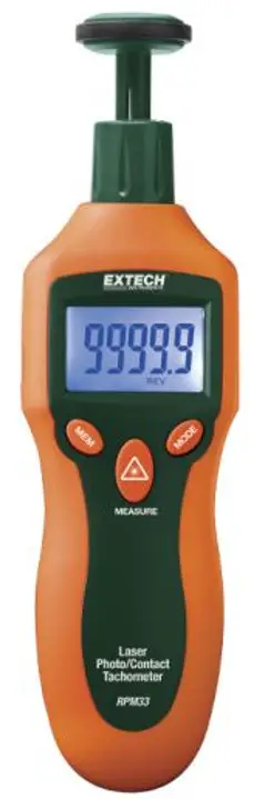 EXTECH RPM33 Laser Photo Contact Tachometer