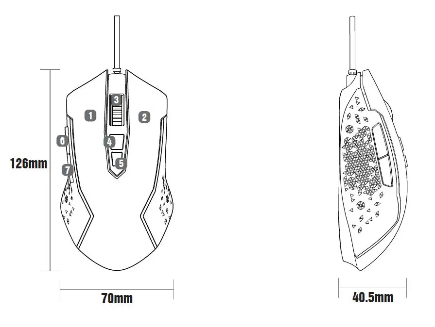 EKSA EM500 Lightweight Gaming Mouse FIG 2