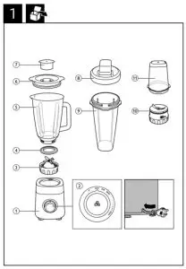 PHILIPS HR3571 Blender - 1
