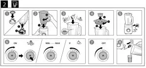 PHILIPS HR3571 Blender - 2