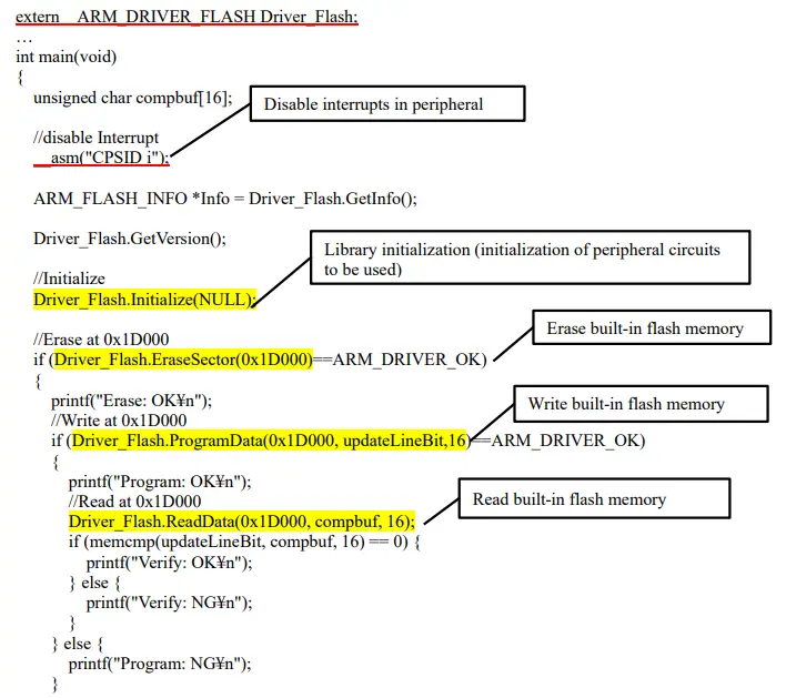 EPSON S1C31 Family Self Modifying Library-Add function