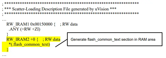 EPSON S1C31 Family Self Modifying Library-Set linker script2