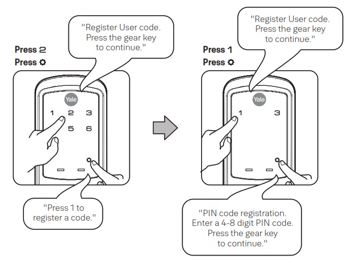 Yale nexTouch Keypad Access Cylindrical Lock - Creating User PIN Codes 2