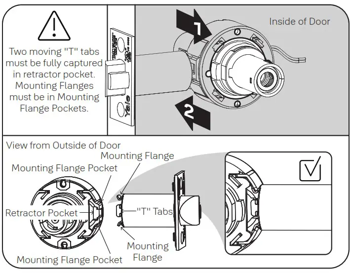 Yale nexTouch Keypad Access Cylindrical Lock - Install Keypad 2
