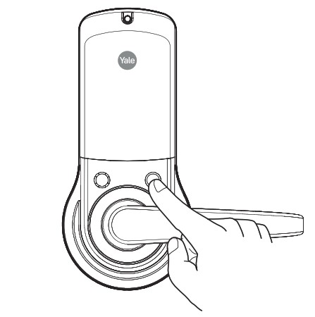 Yale nexTouch Keypad Access Cylindrical Lock - Locking Door with Privacy Button