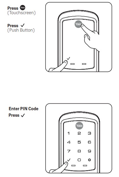 Yale nexTouch Keypad Access Cylindrical Lock - Locking and Unlocking Door