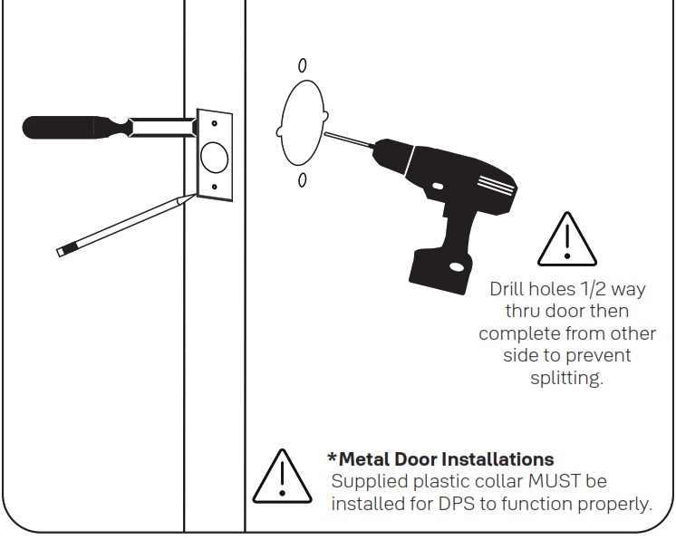 Yale nexTouch Keypad Access Cylindrical Lock - Prepare Door 2