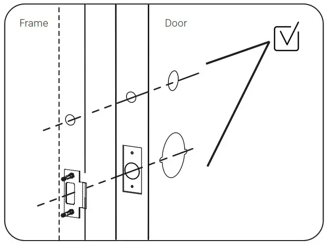 Yale nexTouch Keypad Access Cylindrical Lock - Prepare Frame 2