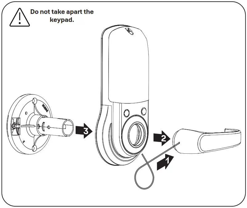 Yale nexTouch Keypad Access Cylindrical Lock - Prepare Inside Lock