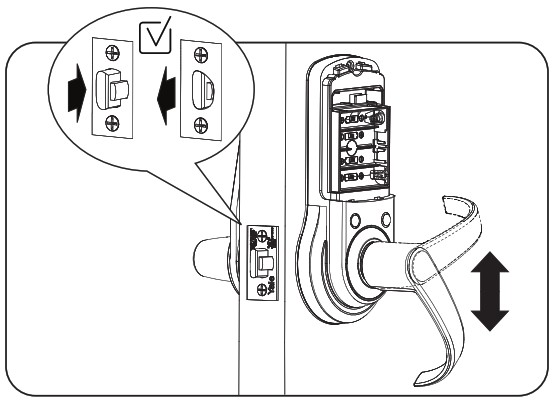 Yale nexTouch Keypad Access Cylindrical Lock - Test Inside Lever Operation