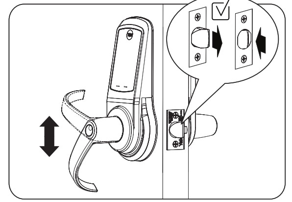 Yale nexTouch Keypad Access Cylindrical Lock - Testing Outside Lever Operation