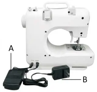 HEMA SEW 121820.2 Sewing Machine - AND ADAPTOR
