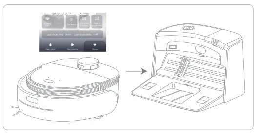 MILAGROW iMapMaxJoy SelfCleaning Wet&DryRoboticVacuumCleaner - Charging Manually 2
